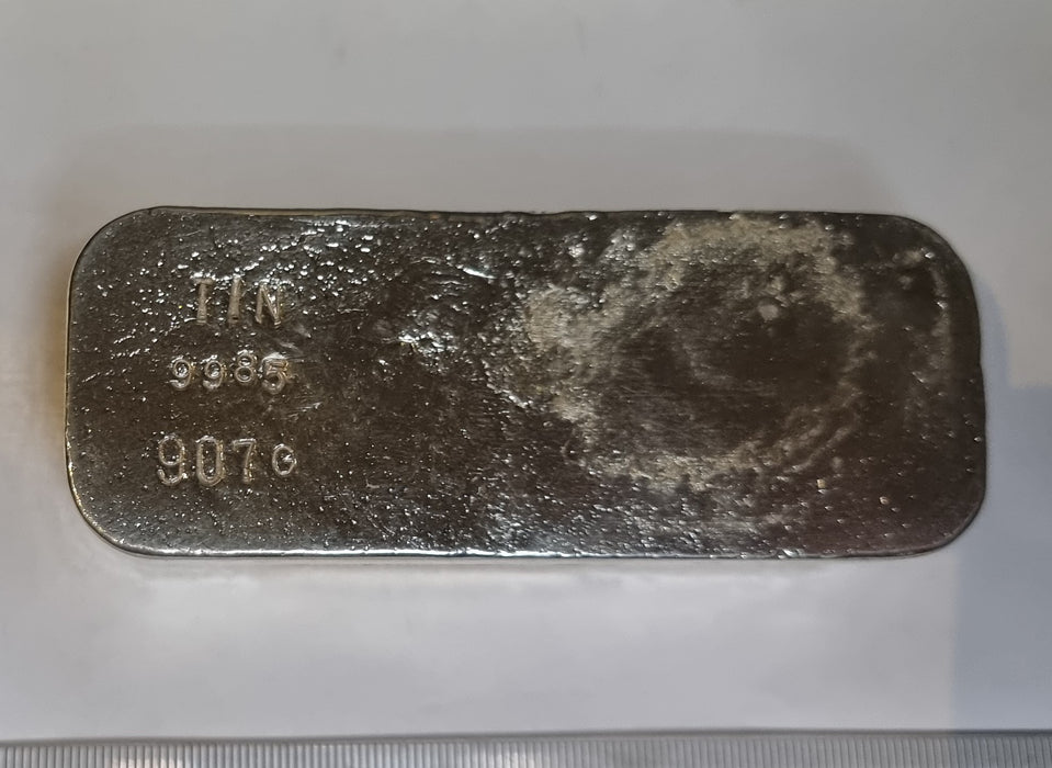 Tin Metal 907g Ingot