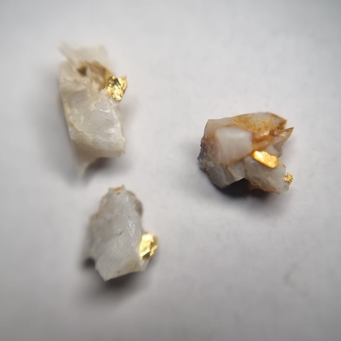 3 Specimens of Gold in Quartz - Berringa Victoria Australia 25194