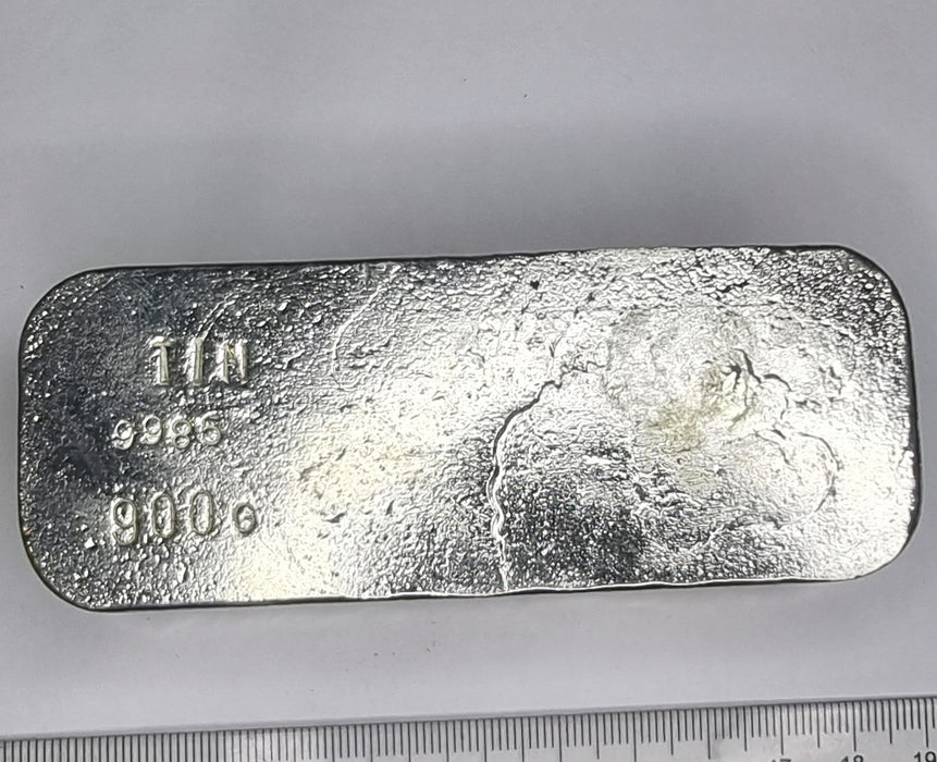 Tin Metal 900g Ingot