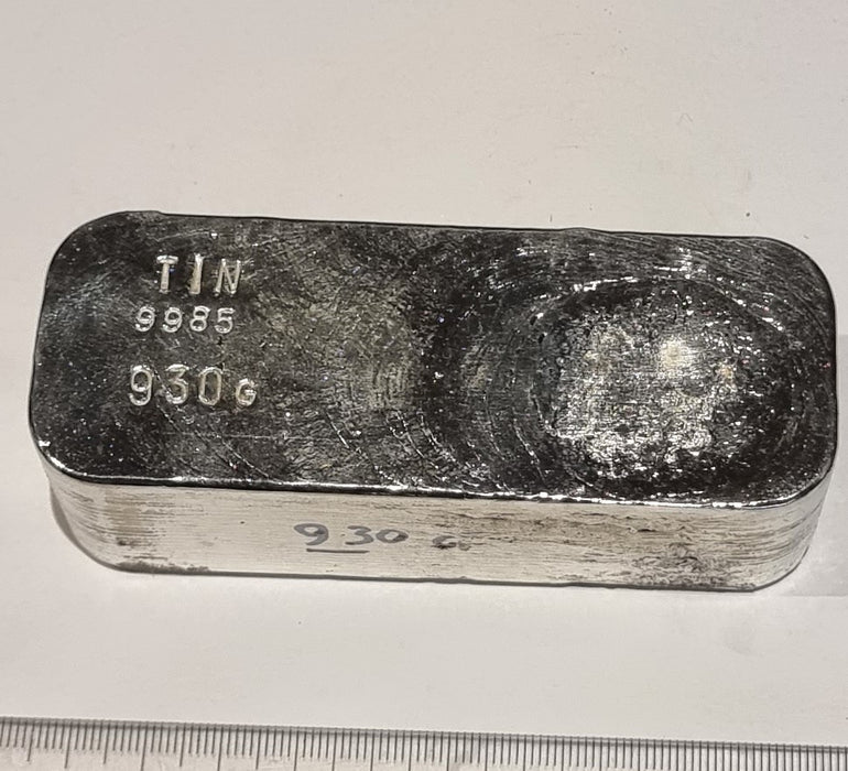 Tin Metal 930g Ingot