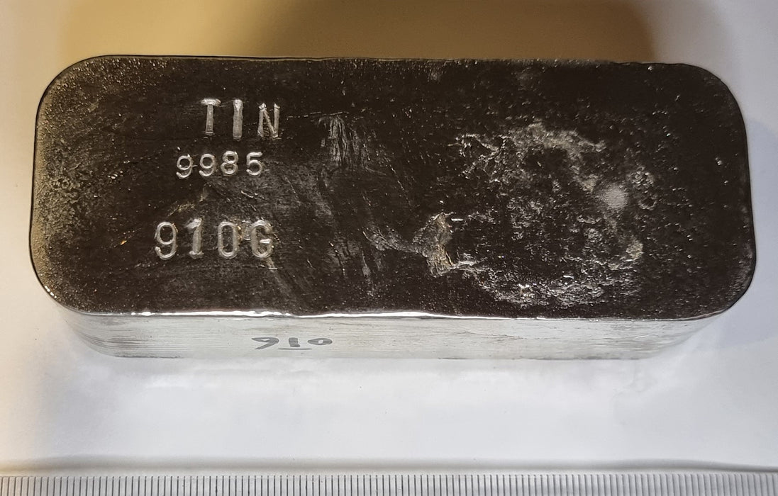 Tin Metal 910g Ingot