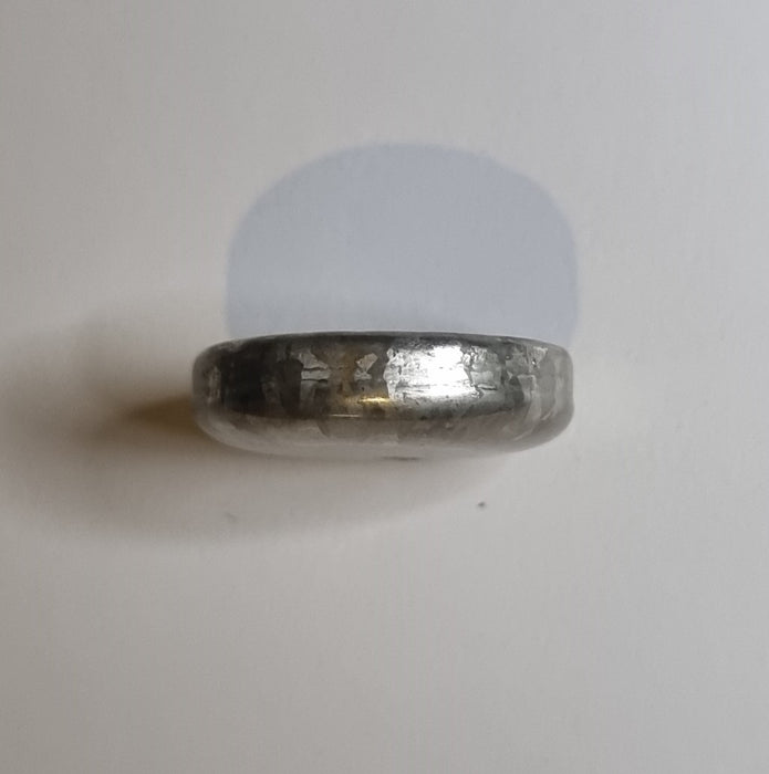 Macro Etched Tin Metal Disk (Crystalline Structure)